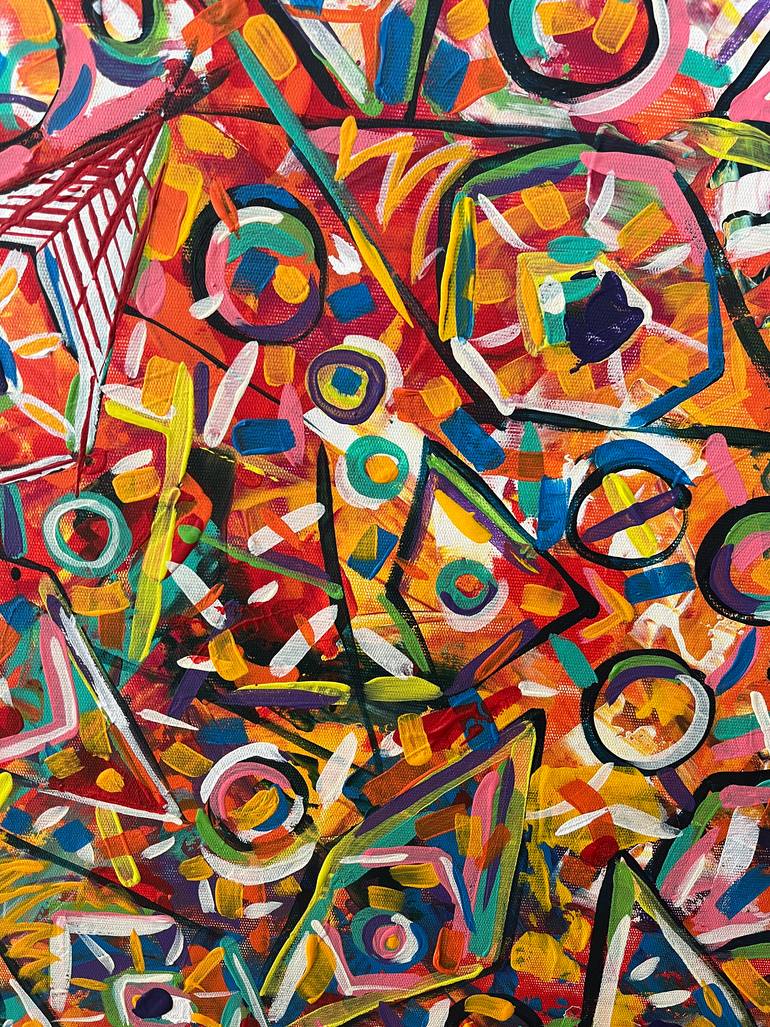 Original Abstract Expressionism Abstract Painting by Kerime Elibuyuk