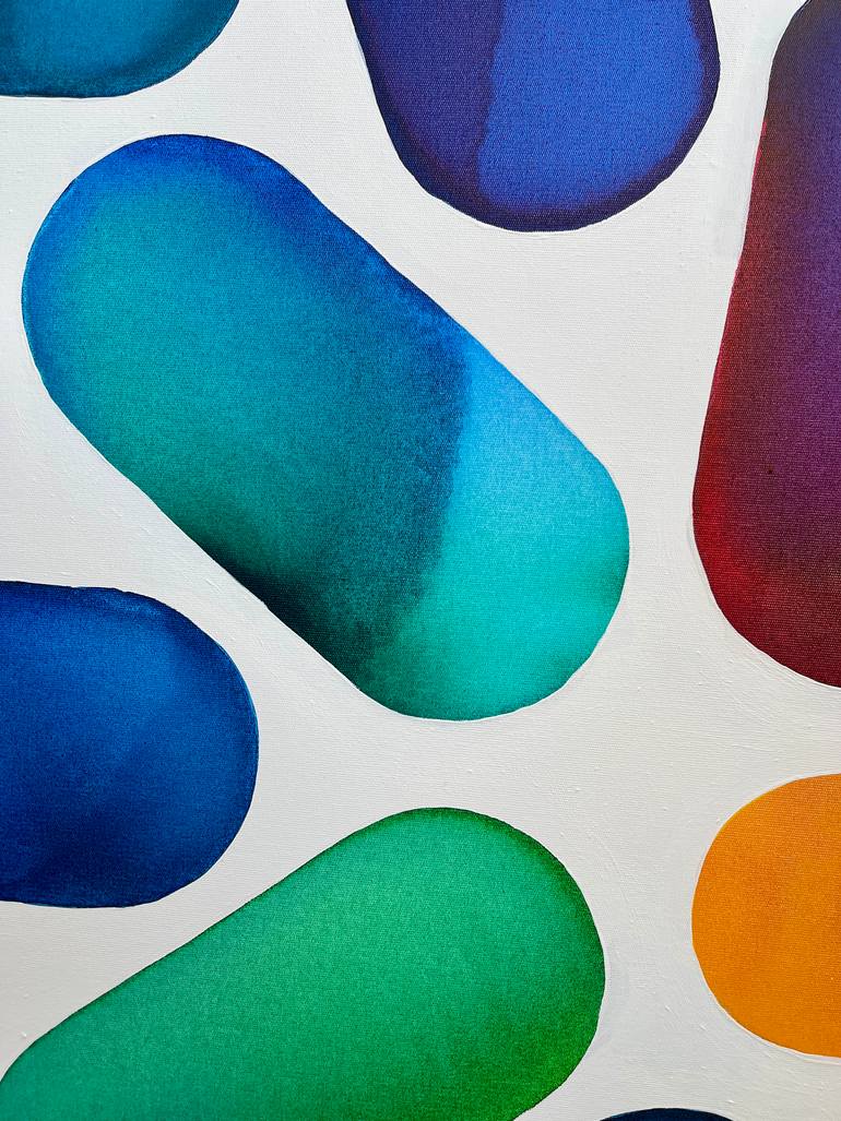 Original Abstract Expressionism Abstract Painting by Kerime Elibuyuk