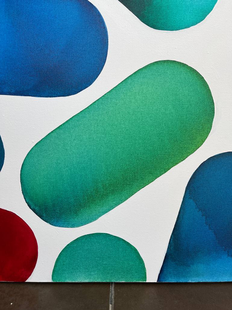 Original Abstract Expressionism Abstract Painting by Kerime Elibuyuk