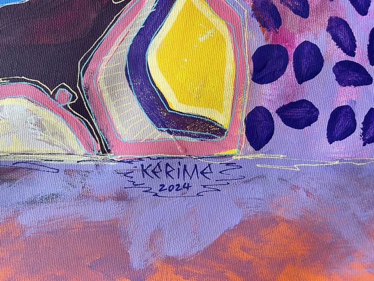 Original Abstract Expressionism Abstract Painting by Kerime Elibuyuk