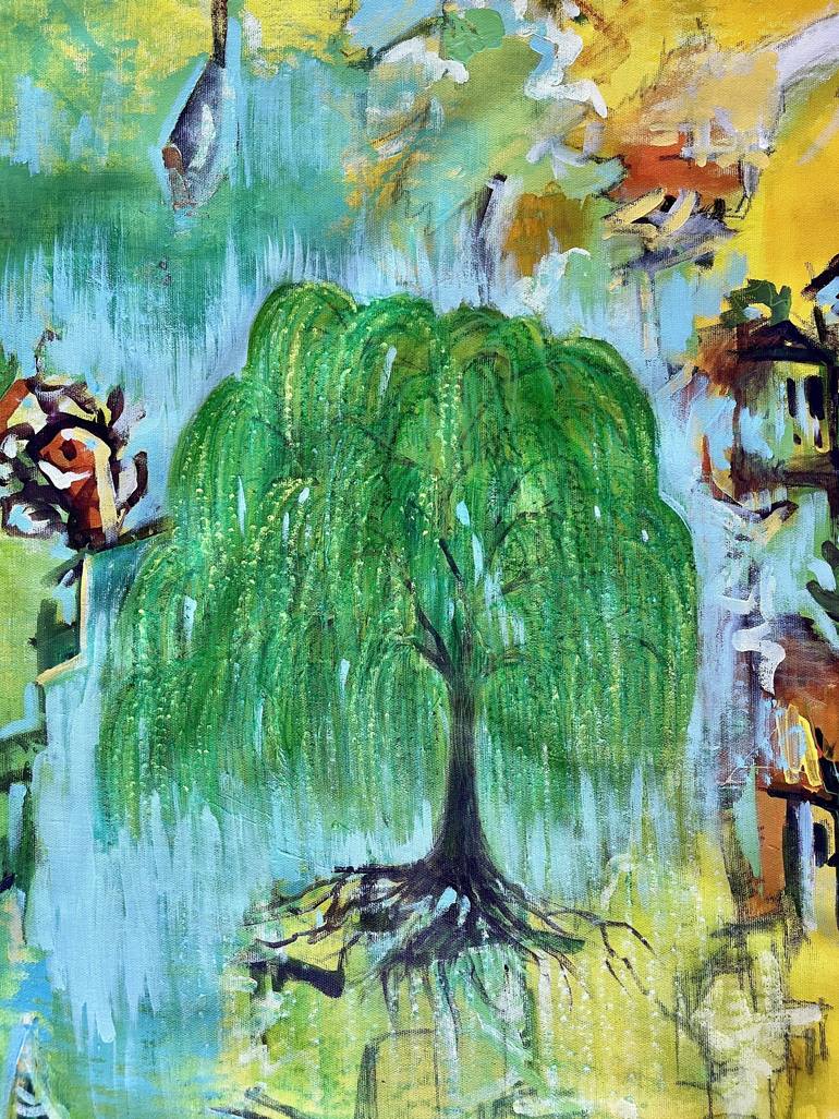 Original Abstract Expressionism Abstract Painting by Kerime Elibuyuk