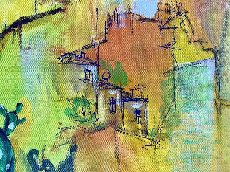 Original Abstract Expressionism Abstract Painting by Kerime Elibuyuk