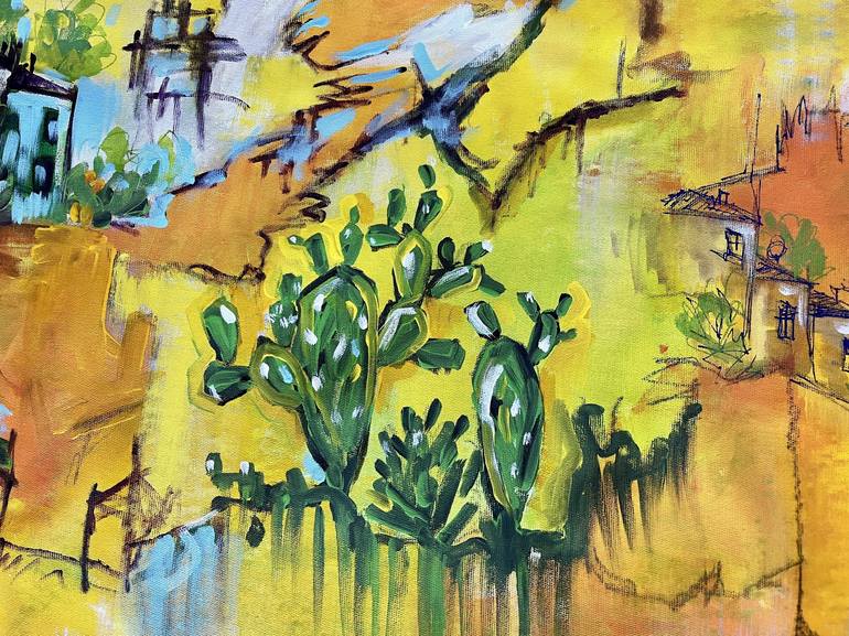 Original Abstract Expressionism Abstract Painting by Kerime Elibuyuk