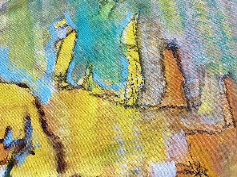 Original Abstract Expressionism Abstract Painting by Kerime Elibuyuk