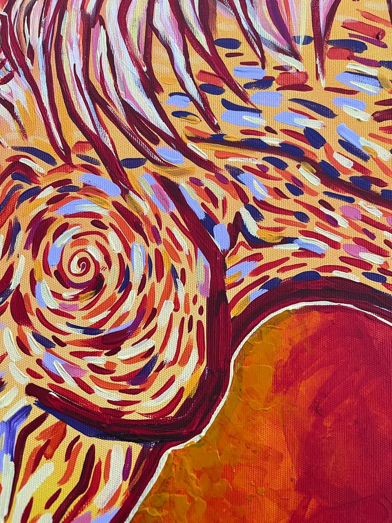 Original Abstract Horse Painting by Kerime Elibuyuk