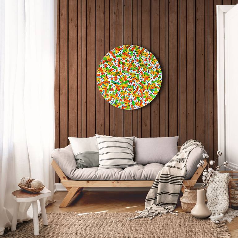 Original Abstract Painting by Kerime Elibuyuk