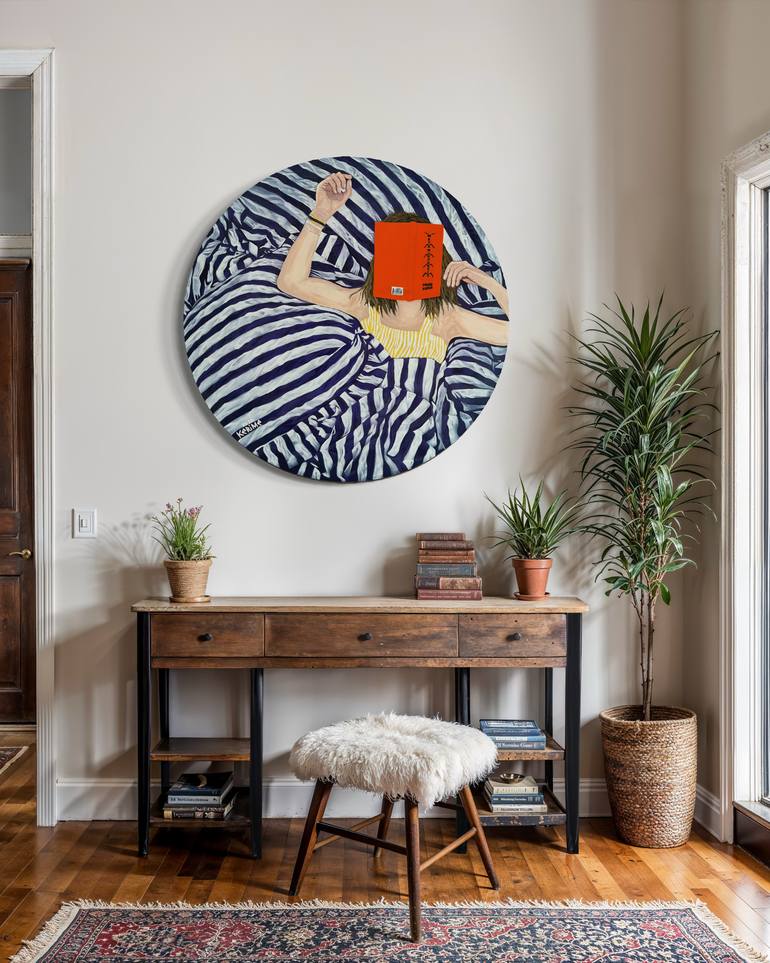 Original Contemporary Women Painting by Kerime Elibuyuk