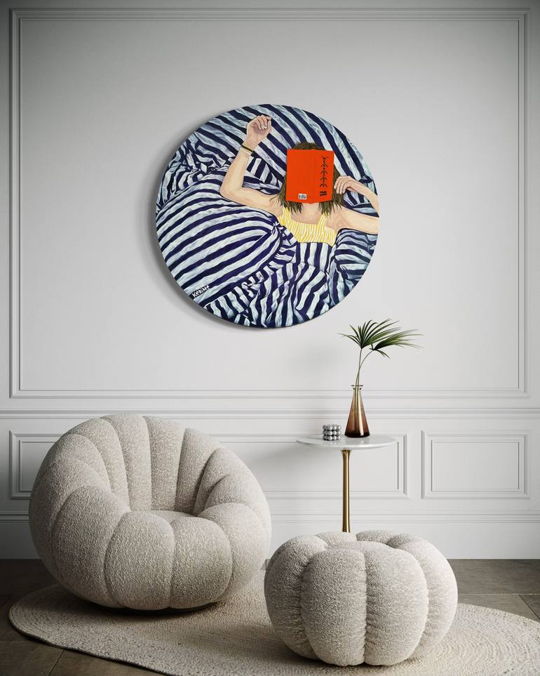 Original Contemporary Women Painting by Kerime Elibuyuk