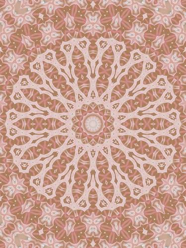 Vintage pink kaleidoscope mandala 1 thumb