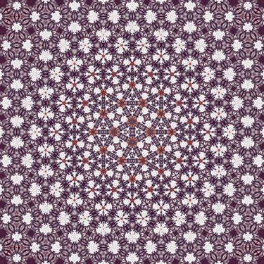 Violet floral generative morph pattern 3 thumb