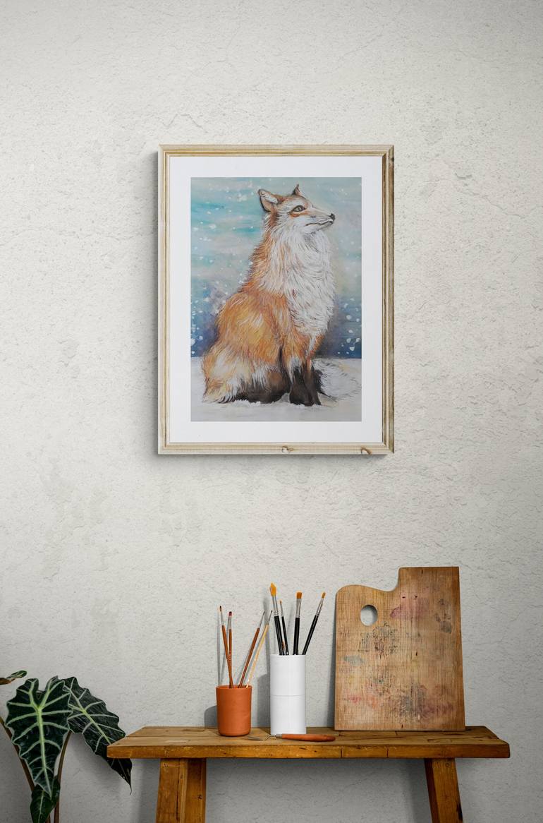 Original Realism Animal Painting by Diana Editoiu