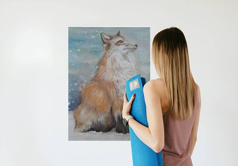 Original Realism Animal Painting by Diana Editoiu