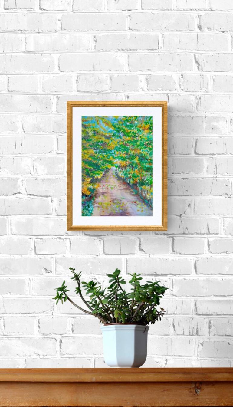 Original Abstract Landscape Painting by Diana Editoiu