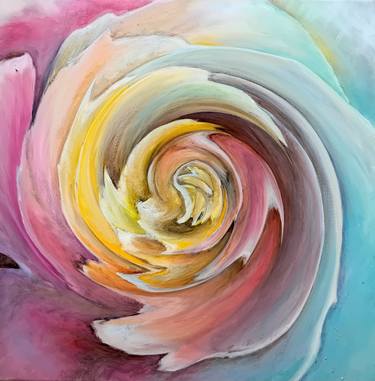 Rainbow rose swirl thumb