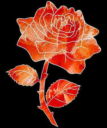 Print of Floral Digital by Diana Editoiu