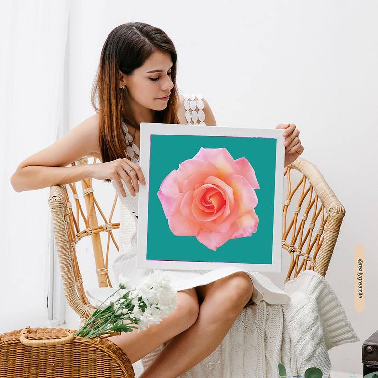 Original Photorealism Floral Digital by Diana Editoiu