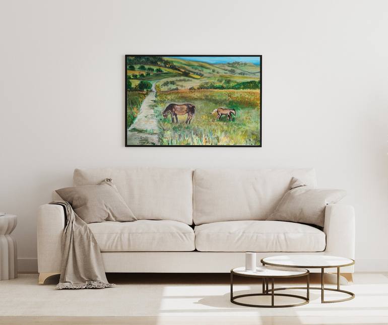 Original Realism Landscape Painting by Diana Editoiu