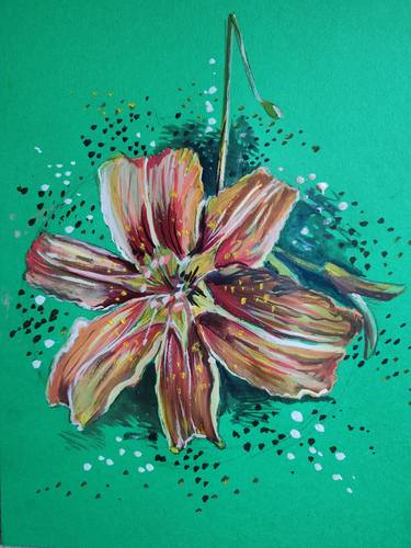 Original Realism Floral Painting by Diana Editoiu