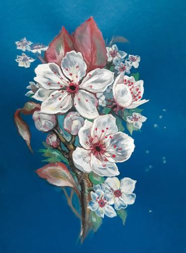 Print of Floral Paintings by Diana Editoiu