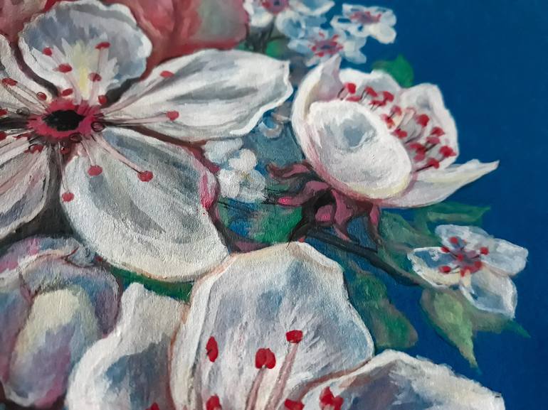 Original Floral Painting by Diana Editoiu