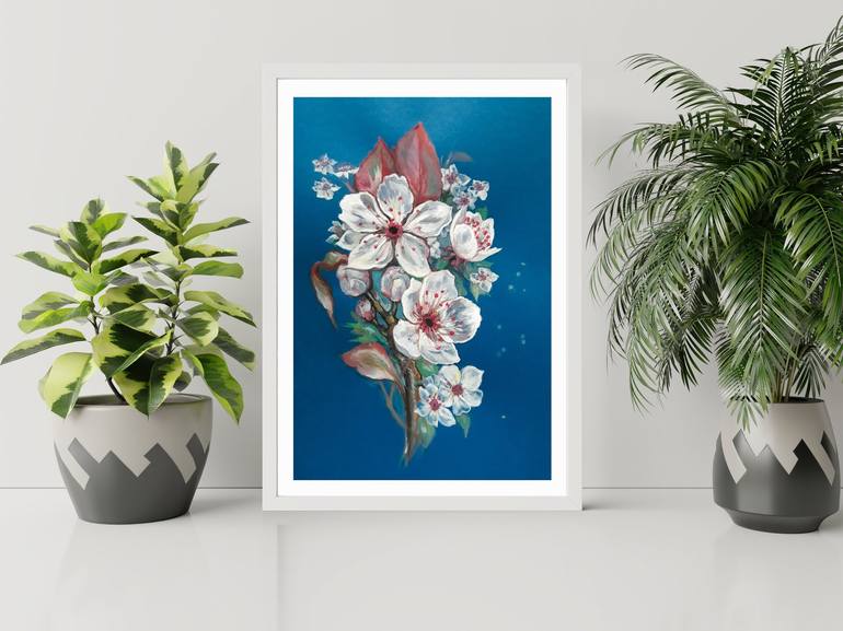 Original Floral Painting by Diana Editoiu