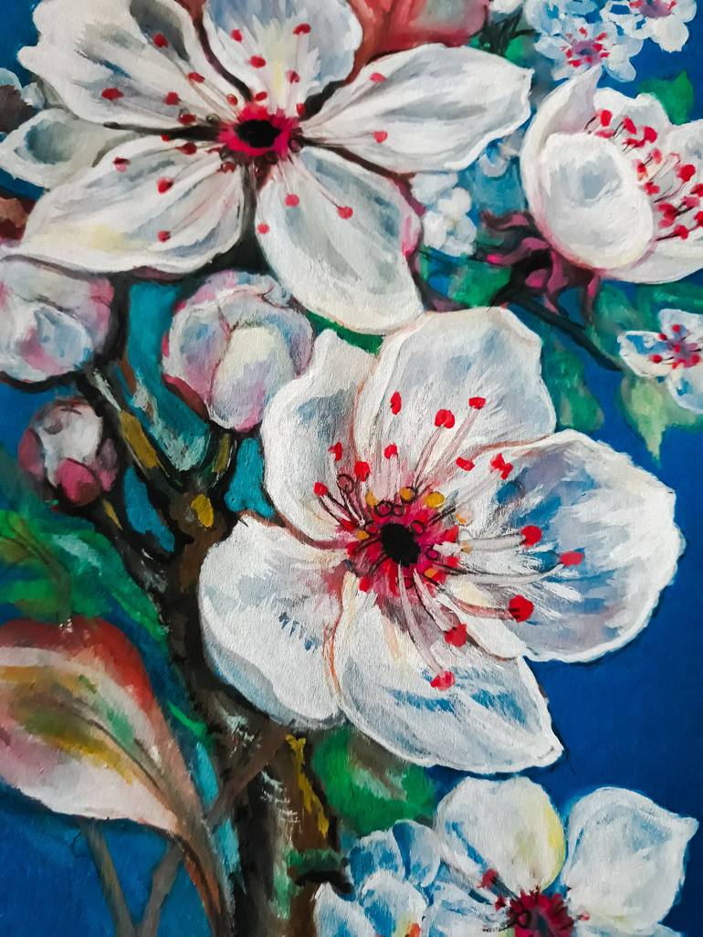 Original Floral Painting by Diana Editoiu