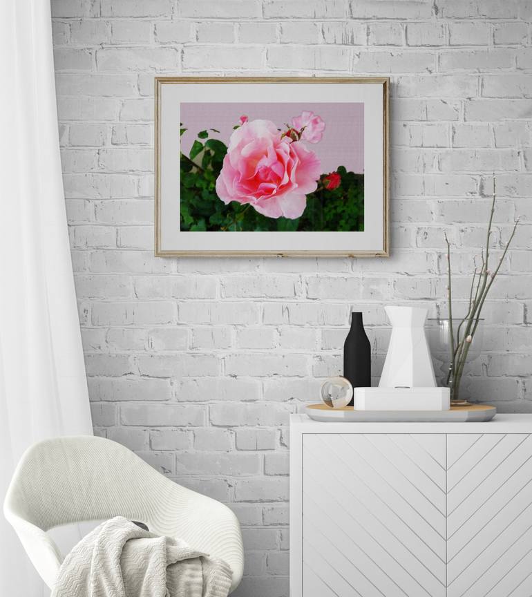 Original Photorealism Floral Mixed Media by Diana Editoiu