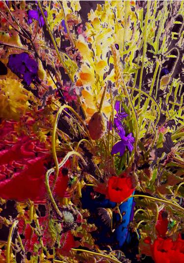 Original Photorealism Floral Mixed Media by Diana Editoiu