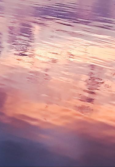 Pink and purple lake water at sunset - Limited Edition of 25 thumb