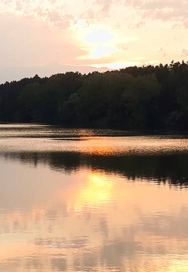 Pastel pink lake sunset - Limited Edition of 25 thumb