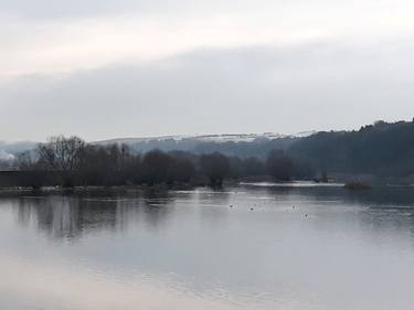 Nordic winter mild lake scape - Limited Edition of 10 thumb