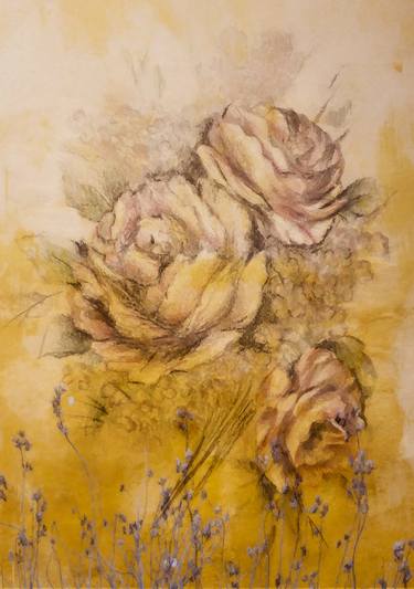 Print of Photorealism Floral Mixed Media by Diana Editoiu