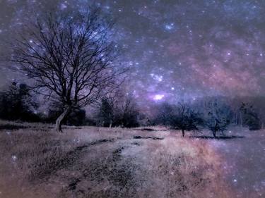 Purple cosmic winter landscape thumb