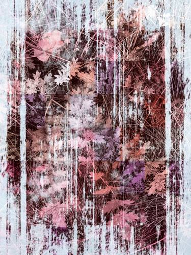 Original Abstract Nature Mixed Media by Diana Editoiu