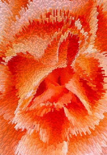 Passionate orange rose extrusion thumb