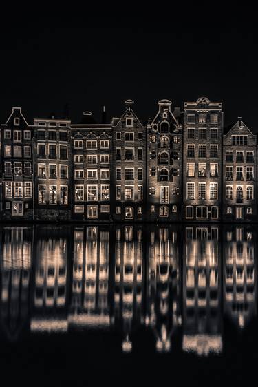 Canals of Amsterdam by nicht (monochrome) - Limited Edition of 10 thumb