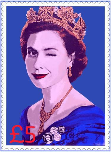 Pop queen stamp vs Banksy thumb