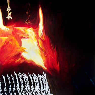 Original Conceptual Abstract Painting by Cristian Branzescu