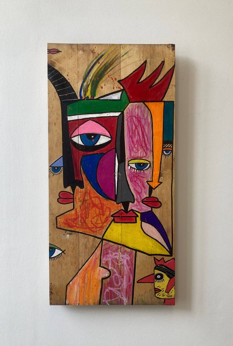 Original Abstract Expressionism Abstract Painting by Eric Doisy