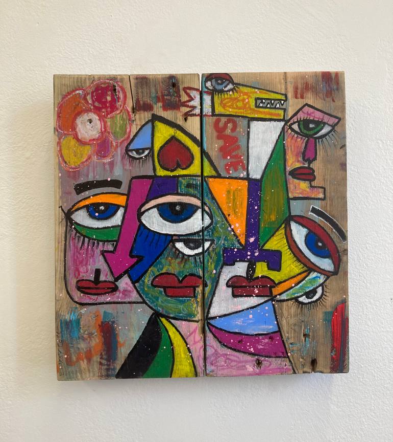 Original Abstract Expressionism Abstract Painting by Eric Doisy