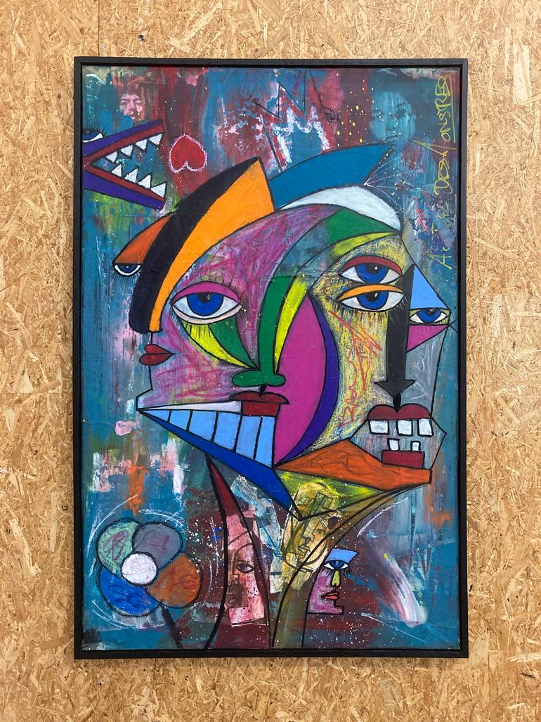 Original Abstract Expressionism Abstract Painting by Eric Doisy