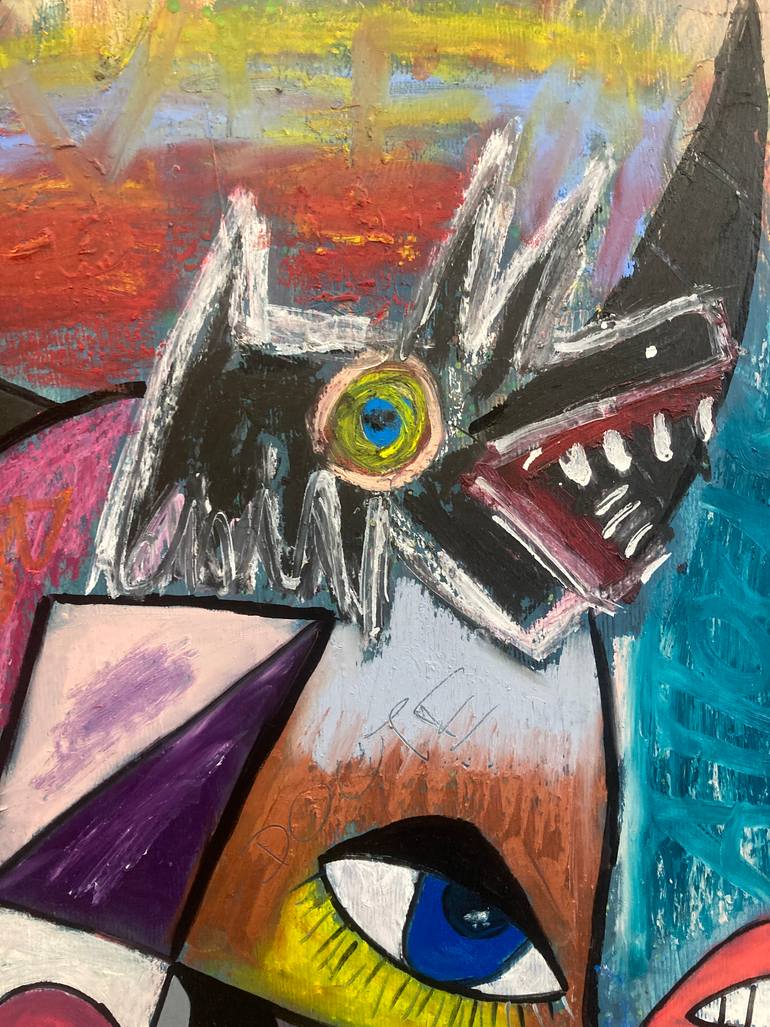 Original Abstract Expressionism Abstract Painting by Eric Doisy