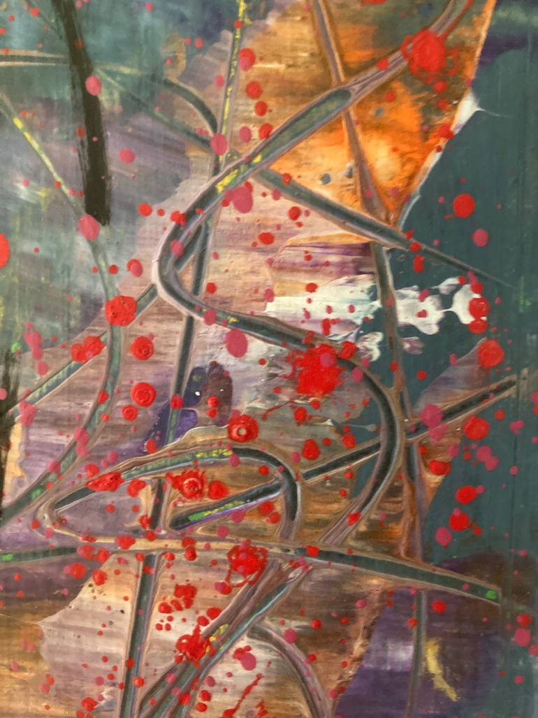Original Abstract Expressionism Abstract Painting by Eric Doisy
