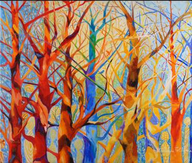 Original Figurative Tree Paintings by Zarina Tollini