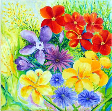 Original Garden Paintings by Zarina Tollini