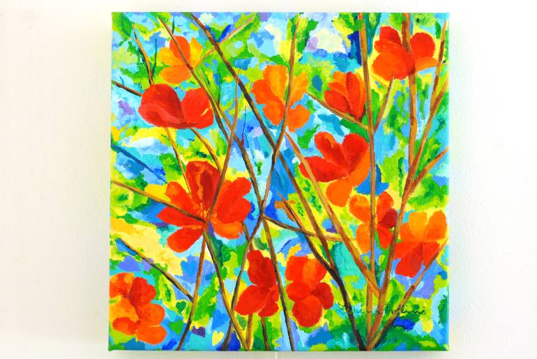 Original Realism Floral Painting by Zarina Tollini