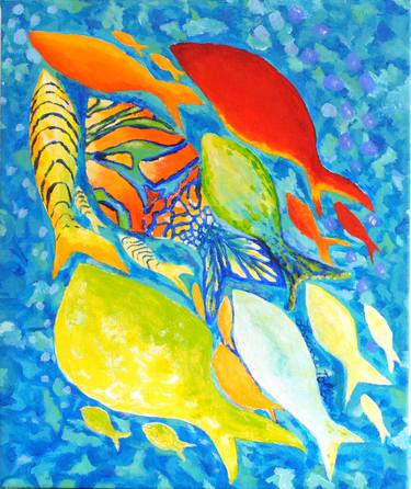 Original Fish Paintings by Zarina Tollini