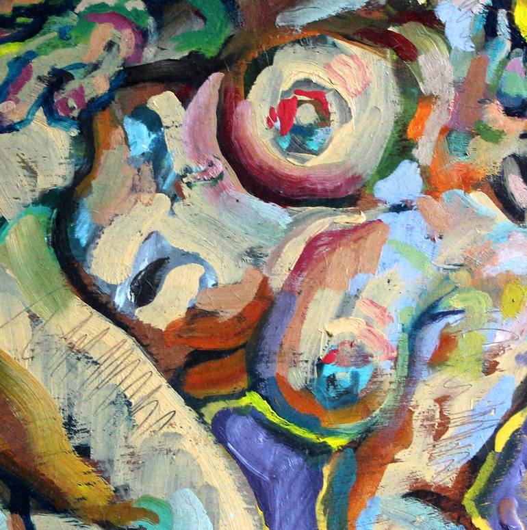 Original Expressionism Nude Painting by Paul Herman