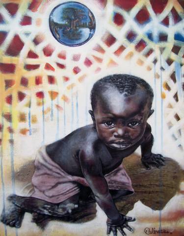 Print of Children Paintings by Medie Mulindwa