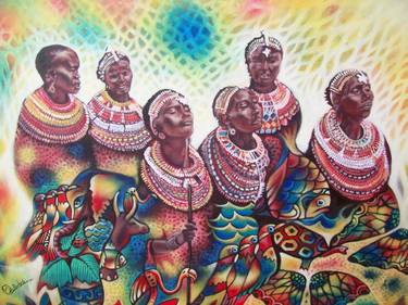 Original Impressionism People Paintings by Medie Mulindwa